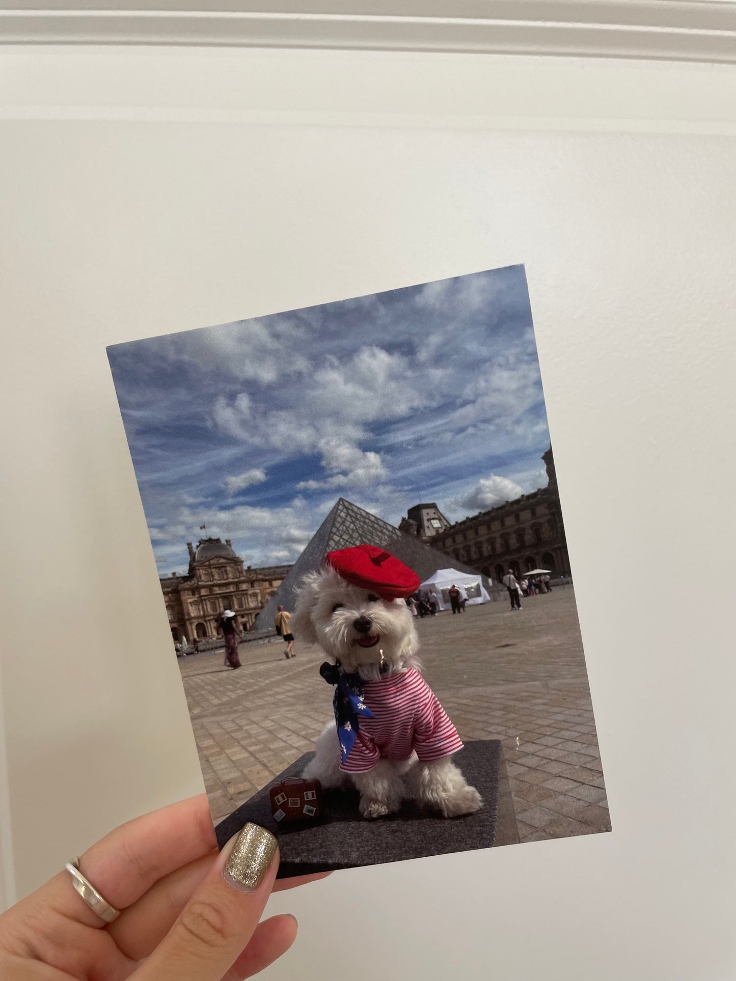 Me & the Lourve Postcard